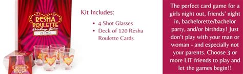 resha roulette questions pdf|'Caresha Please' Drops Resha Routlette Drinking Game: Where .